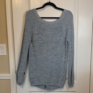Lulus Women's Knit Sweater in Light Blue